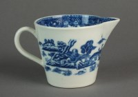 Lot 183 - A Caughley milk jug printed in the rare...