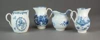 Lot 185 - A Caughley milk jug painted in the Chantilly...