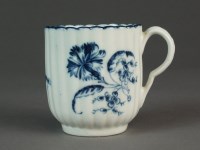 Lot 216 - A rare Caughley coffee cup painted with the...