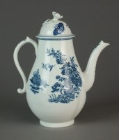 Lot 219 - A Caughley coffee pot and cover, circa 1777-90,...