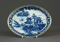 Lot 243 - A very rare Caughley teapot stand painted in...