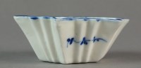 Lot 287 - A rare Caughley salt painted with the Bright...