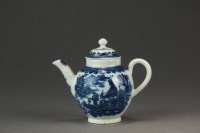 Lot 334 - A Caughley toy teapot and cover...