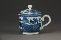 Lot 336 - A Caughley custard cup and cover...