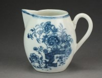 Lot 351 - A Caughley robins' beak jug transfer-printed...