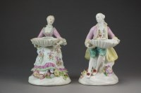 Lot 364 - A pair of early Derby sweetmeat figures,...