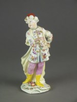 Lot 369 - A Derby porcelain figure of a male Turk, circa...