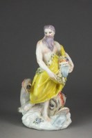 Lot 372 - A Bow porcelain figure of Neptune, emblematic...