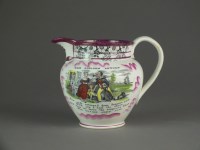 Lot 402 - A Sunderland 'Sailor's Return' pink lustre...