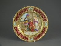 Lot 448 - A Vienna porcelain cabinet plate, circa 1900,...