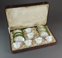 Lot 465 - A cased Royal Worcester tea service comprising...