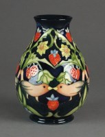 Lot 482 - A Moorcroft vase in the Strawberry Thief...