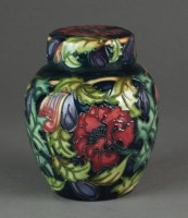 Lot 493 - A Moorcroft ginger jar and cover in the...