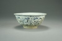 Lot 530 - A Chinese blue and white bowl, Ming Dynasty,...