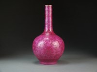 Lot 552 - A Chinese famille rose bottle vase, Qianlong...