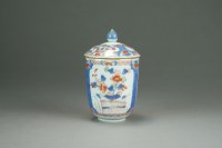 Lot 557 - A Chinese Imari chocolate cup and cover,...