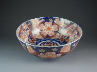 Lot 656 - A Japanese Imari punch bowl, Meiji period, of...