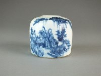 Lot 664 - A Japanese blue and white brush washer,...