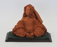 Lot 723 - A terracotta bust of Anne Boleyn signed Mark...