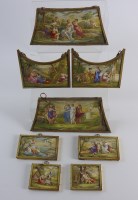 Lot 738 - A group of eight 19th century Viennese enamel...