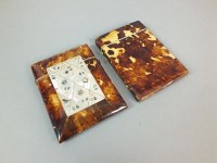 Lot 742 - A 19th century tortoiseshell card case,...