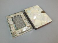 Lot 743 - A 19th century mother of pearl, abalone shell...