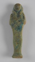 Lot 751 - A late period Egyptian shabti figure, 9.5cm high