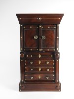 Lot 758 - A Victorian mahogany miniature cabinet on...