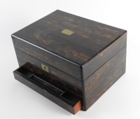 Lot 760 - A mid 19th century coromandel dressing box,...