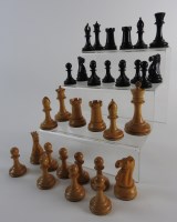 Lot 775 - A Staunton type chess set by Jaques, the...