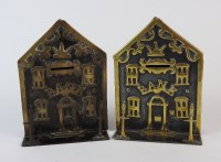 Lot 783 - Two similar 19th century brass and steel money...