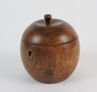 Lot 801 - An 18th century style fruitwood tea caddy in...