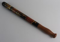 Lot 804 - A Victorian ceremonial constabulary truncheon,...