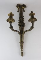 Lot 805 - A pair of 20th century metal Empire style two...