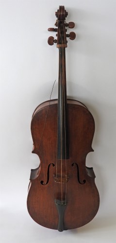 Lot 811 - A 19th century cello with two piece back and...