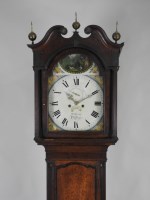 Lot 823 - An early 19th century oak eight day longcase...