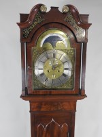 Lot 836 - A George III mahogany eight day longcase clock,...