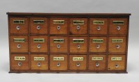 Lot 851 - A 19th century mahogany apothecary chest of...