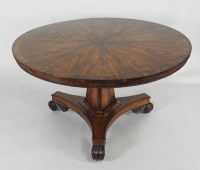 Lot 936 - A William IV mahogany and rosewood crossbanded...