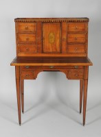 Lot 940 - A 19th century satinwood bonheur du jour the...