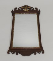 Lot 954 - An 18th century style mahogany scroll cut...