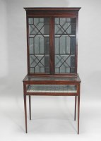 Lot 957 - An Edwardian mahogany satinwood banded...