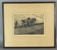 Lot 1011 - British school, early 20th century Plough team,...