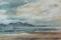 Lot 1045 - Aled Pritchard-Jones Llanddwyn, Windy Day,...