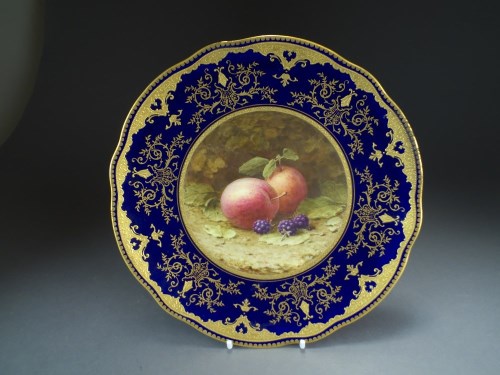Lot 18 - A Coalport cabinet plate by Frederick Chivers,...