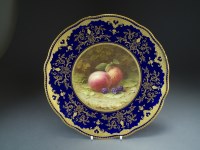 Lot 18 - A Coalport cabinet plate by Frederick Chivers,...