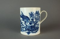 Lot 25 - A large Caughley mug transfer-printed in the...