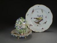Lot 32 - A Meissen chocolate cup, cover and saucer...