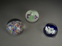 Lot 71 - Three Baccarat paperweights, including a...