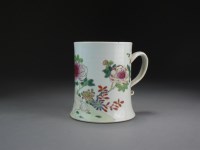 Lot 140 - A Chinese famille rose mug, 18th Century, of...